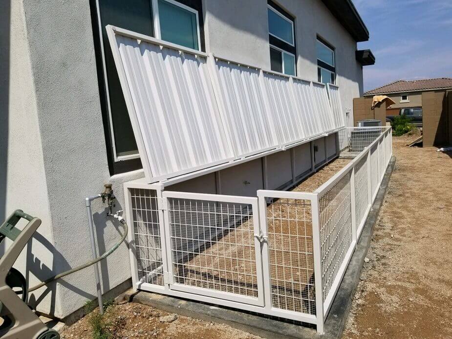 Coyote Proof Kennels with Shade.